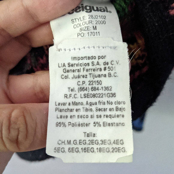 Desigual Vest Cardigan Medium. Hand altered for a cinched waist. - Picture 6 of 6